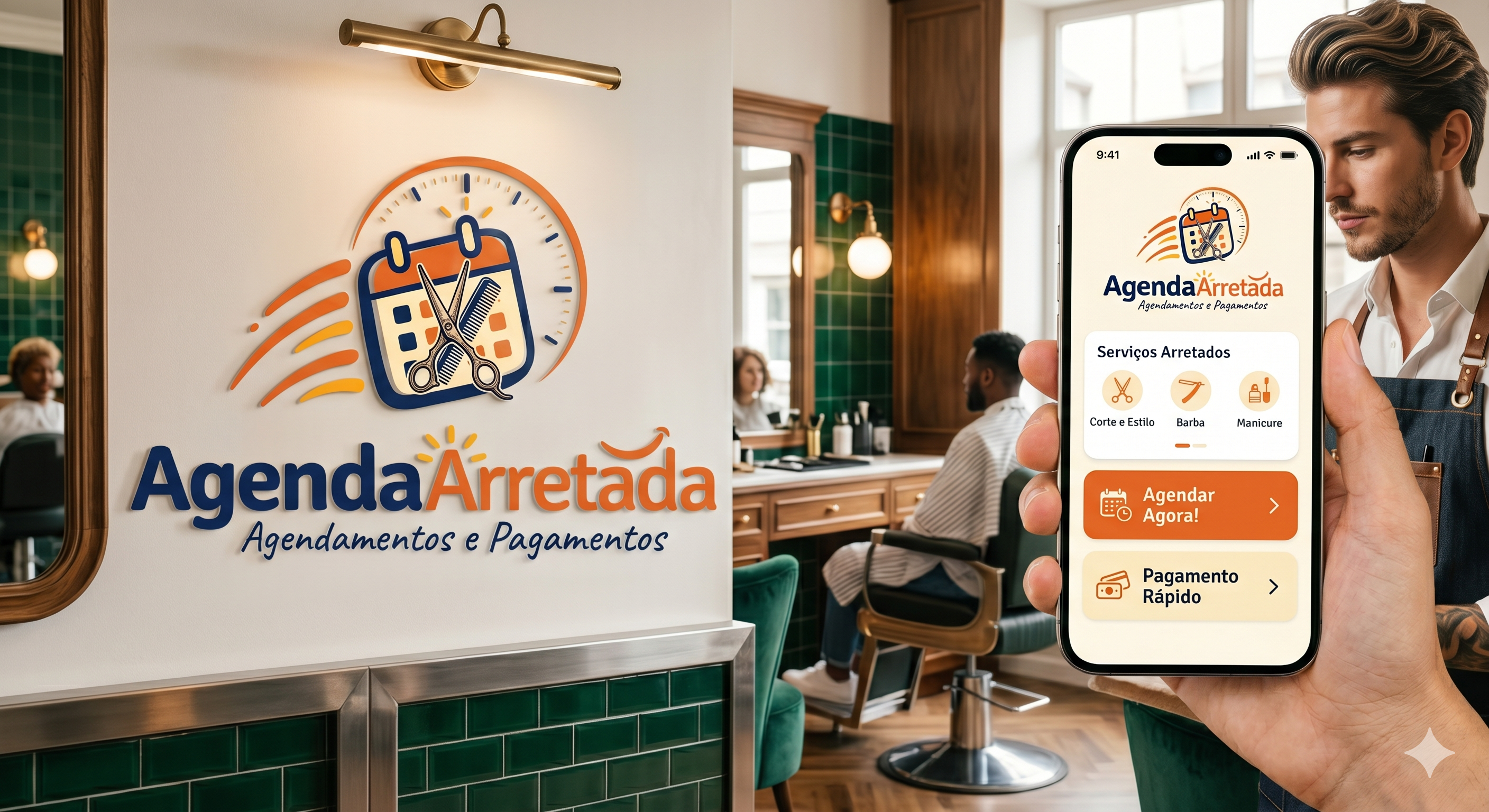 Painel do sistema Agenda Arretada